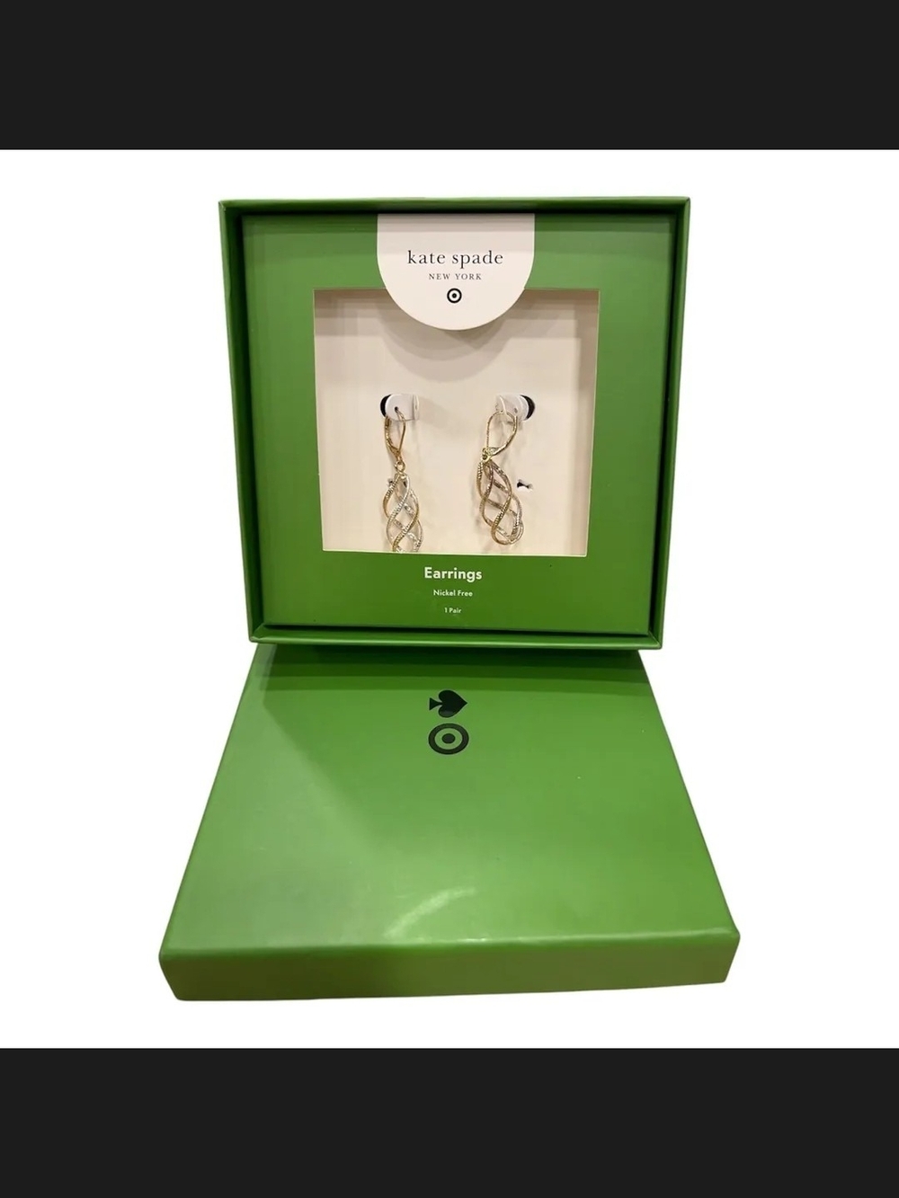 kate spade Gold-Tone Twist Drop Earrings